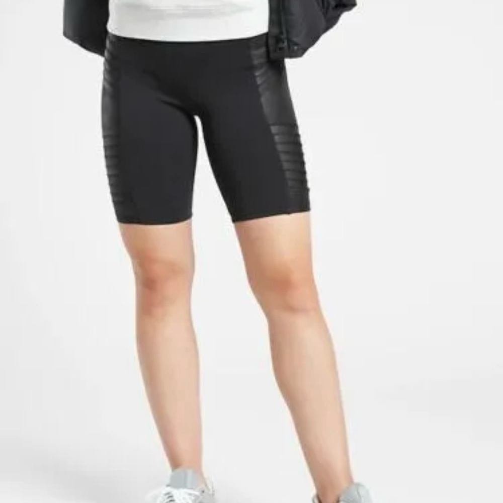 ATHLETA Delancey Gleam Moto Biker Shorts XS